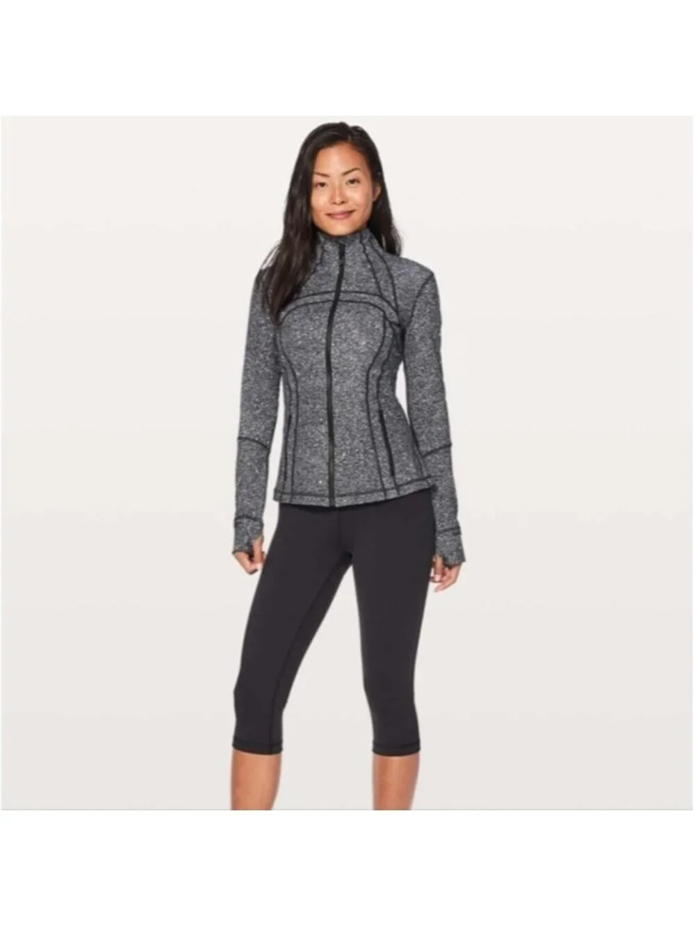 Lululemon Define Jacket Luminesce Splatter White Black